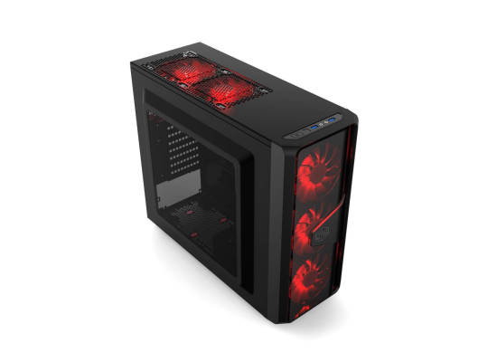 COOLER MASTER CMP505 RED LED + MWE 600W PSU Gaming Case